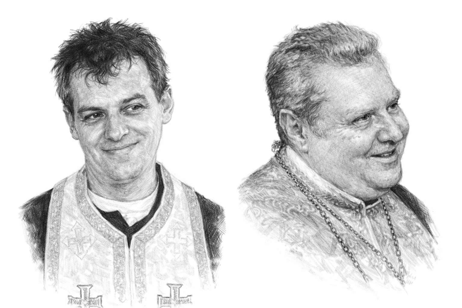 Părintele Mircea și Părintele Bogdan Gorețchi